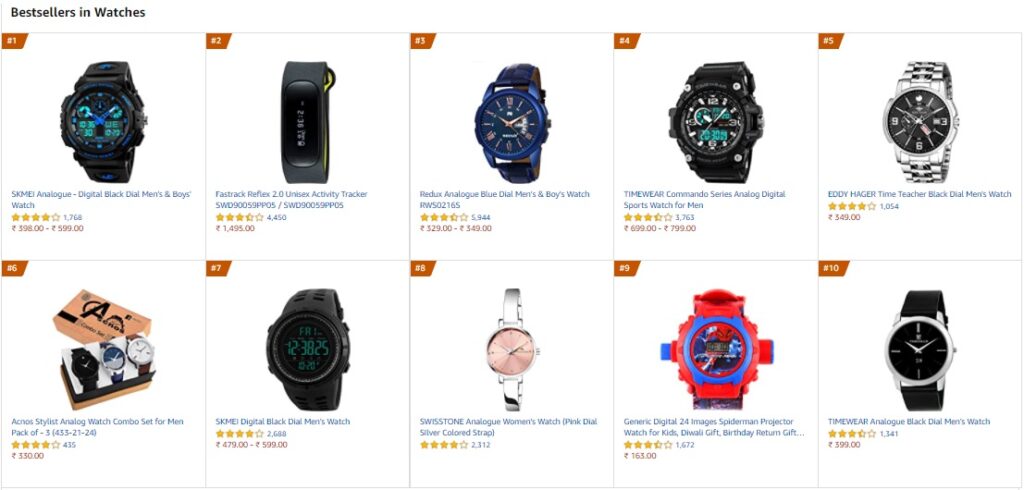 Bestseller Watches Amazon coupon codes