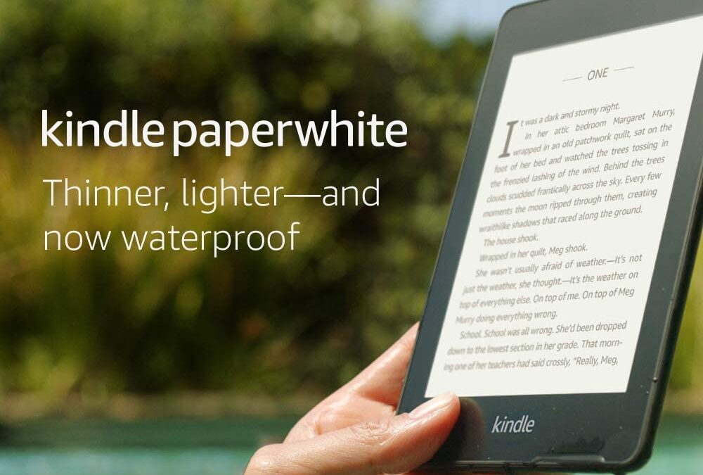 Kindle Paperwhite e-reader, Waterproof, 2x Storage