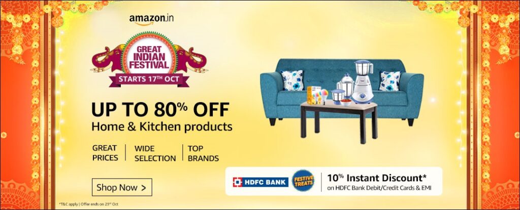 Home & Kitchen Amazon Fashion deals discounts offers coupons