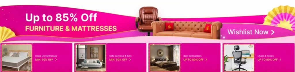 Flipkart Sale - Best Selling Furniture