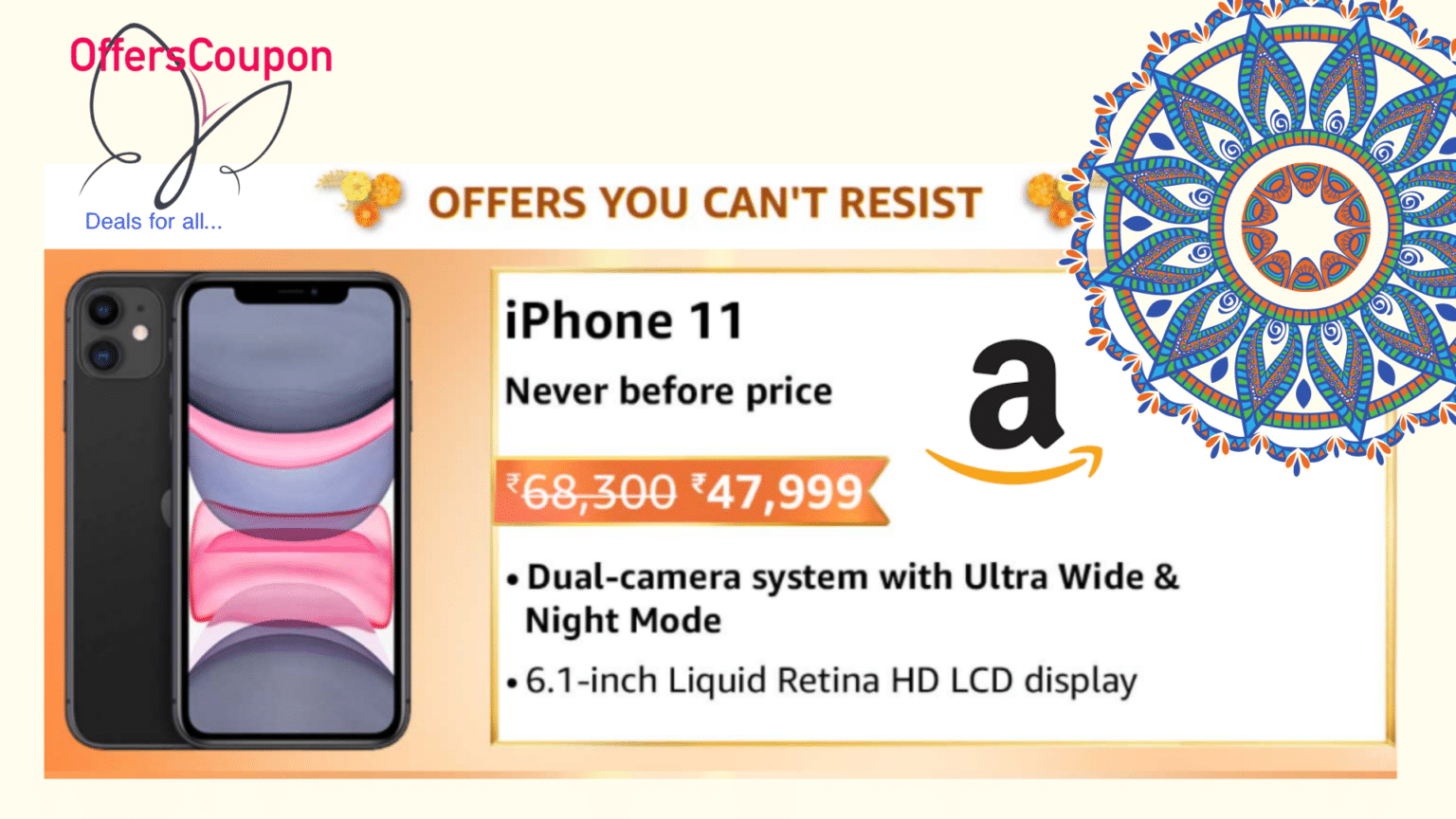  iPhone  11  lowest price with Amazon coupon  promo  code 