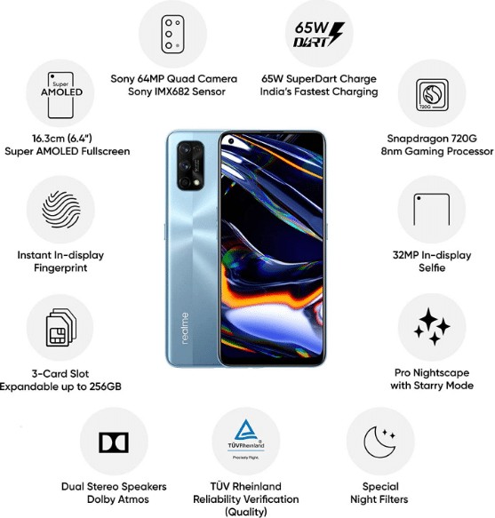 Realme 7 Pro best mobile under 20000 rupees in India